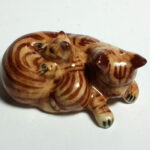 Buy Hand Painted Miniature Collectible Ceramic Porcelain Brown Siamese Cat FIGURINE