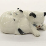 Buy Hand Painted Miniature Collectible Ceramic Porcelain White Siamese Cat FIGURINE