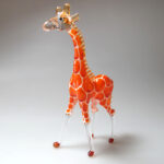 Buy Craft MINIATURE HAND BLOWN GLASS Standing Giraffe FIGURINE Wildlife Inspired