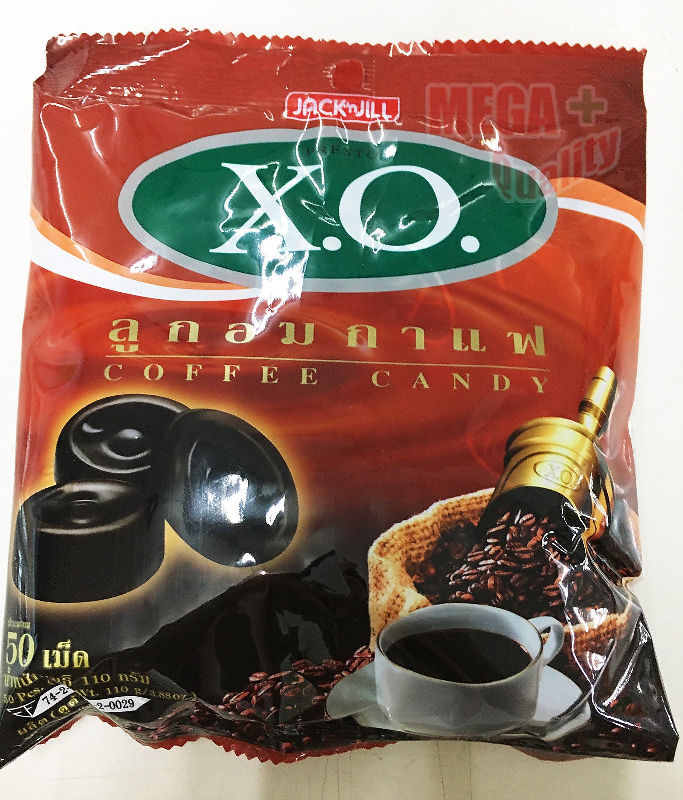 s-l1600_5793792d-4c5c-407c-b068-5c979dca00ec.jpg Buy 50 pcs. PRESTO X.O. JACK AND JILL Hard Candy Candies REAL COFFEE 110 g. - Image 1