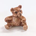 Buy Ceramic Teddy Bear Hand Painted Miniature Collectible Figurine