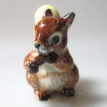 Buy Hand Painted Miniature Collectible Ceramic Brown Squirrel Figurine