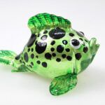 Buy Aquarium Handicraft MINIATURE HAND BLOWN GLASS Green Puffer Fish FIGURINE