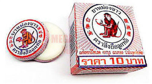 s-l1600_8125ce22-5c10-4c84-9ec1-38d2e21d6e3c.jpg Buy WHITE MONKEY HOLDING PEACH THAI HERB ORIGINAL RELIEF MUSCLE PAIN BALM 4 G. - Image 1
