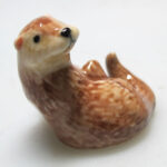 Buy Craft Gift Miniature Collectible Porcelain Ceramic Otter Figurine Animal Zoo