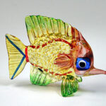 Buy Coastal Style MINIATURE HAND BLOWN GLASS Fish FIGURINE Sculpture Collection 01
