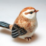 Buy Handcrafted Miniatures Collectible Ceramic Porcelain Sparrow Bird FIGURINE