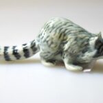 Buy Hand Painted Dollhouse Miniature Collectible Ceramic Raccoon Figurine