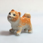 Buy Dollhouse Miniatures Collectible Ceramic Pom pom Dog FIGURINE Animals