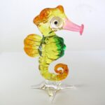 Buy Underwater Handicraft MINIATURE HAND BLOWN GLASS Yellow Seahorse Marine FIGURINE