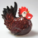 Buy Country Miniature Collectible Porcelain Ceramic Mini Fat Hen Rooster Animal
