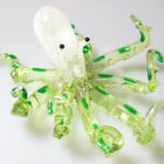 Buy Aquarium Handicraft MINIATURE HAND BLOWN GLASS Green Octopus FIGURINE