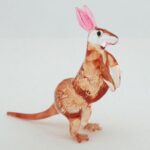 Buy CRAFT COLLECTIBLE MINIATURE HAND BLOWN Art GLASS Kangaroo FIGURINE Wildlife