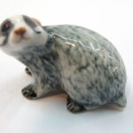Buy Craft Gift Miniature Collectible Porcelain Ceramic Badger Figurine Animal Zoo