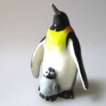 Buy Handmade Miniatures Collectible  Ceramic  Penguin&Baby  FIGURINE Animals