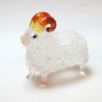 Buy FARM CRAFT MINIATURE HAND BLOWN GLASS White Sheep FIGURINE Animals