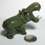 Buy Large Miniature Craft Collectible Ceramic Porcelain Hippo Figurine Animal