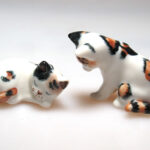 Buy Hand Painted Miniature Collectible Ceramic Porcelain Siamese Cats FIGURINE
