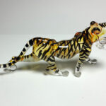 Buy Wildlife Collectible MINIATURE HAND BLOWN GLASS Tiger FIGURINE