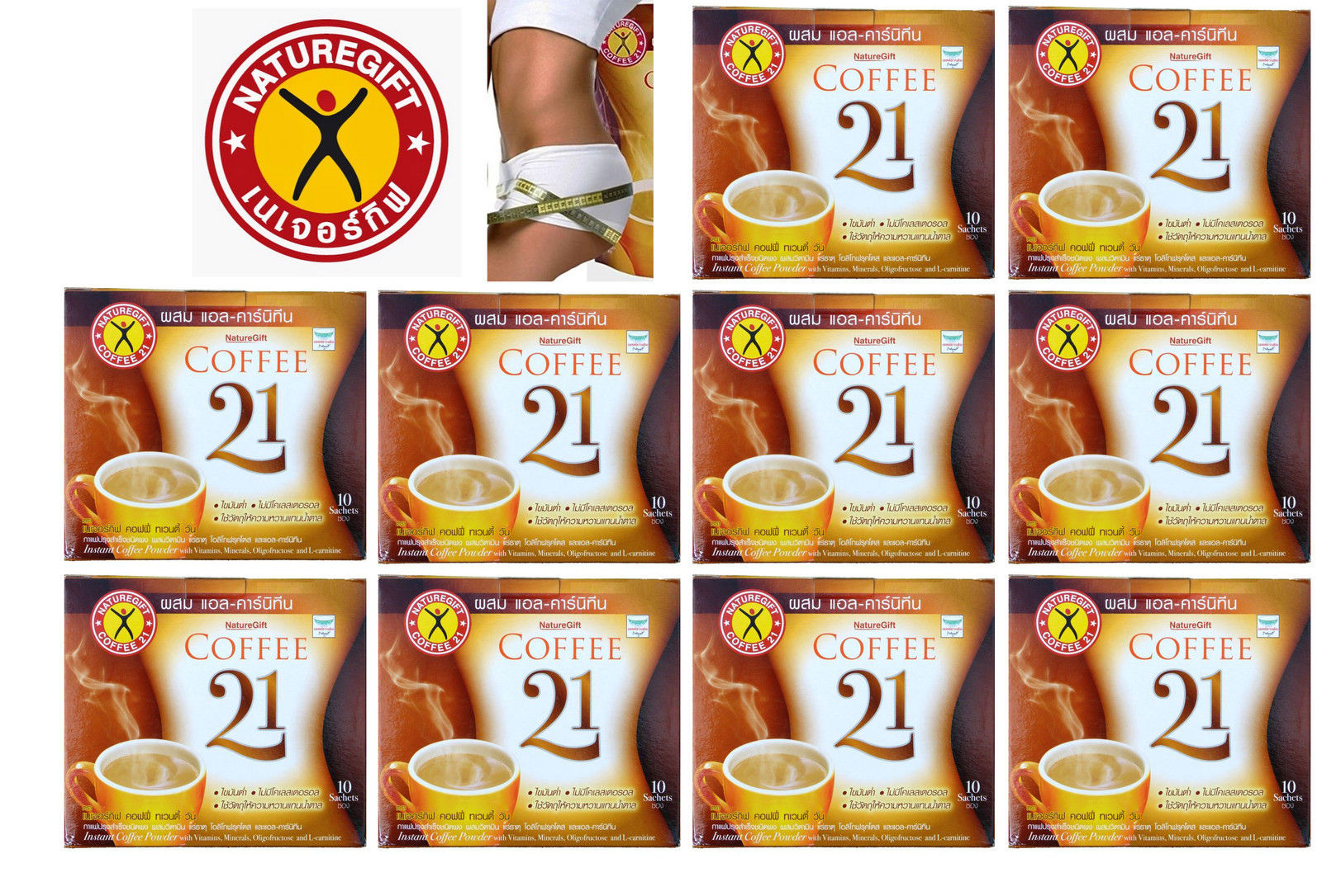 s-l1600_dc1b8c99-9975-4cb1-9fb6-cb2e0867292e.jpg Buy 10 x NatureGift Coffee 21 Plus L-Carnitine Slimming Lose weight Fast 10 Sachets - Image 1