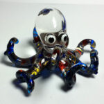 Buy Aquarium Handicraft MINIATURE HAND BLOWN GLASS Blue Octopus FIGURINE