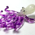 Buy Aquarium Handicraft MINIATURE HAND BLOWN GLASS PURPLE Octopus Squid FIGURINE