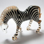 Buy Wildlife COLLECTIBLE MINIATURE HAND BLOWN GLASS Zebra Head Down FIGURINE