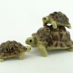 Buy Set of Handcrafted Porcelain Miniature Collectible Ceramic Turtle Figurine