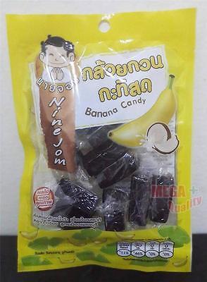 s-l400_77d79c81-a465-4a1d-834b-22323e690fe7.jpg Buy Nine-Jom Banana Toffee Candy Banana + Coconut Candy Healthy Snack Thai Style 60g - Image 1