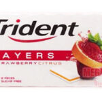 Buy Trident LAYERS STRAWBERRY CITRUS Flavor SUGAR FREE 12 Pieces Chewing Gum 26g