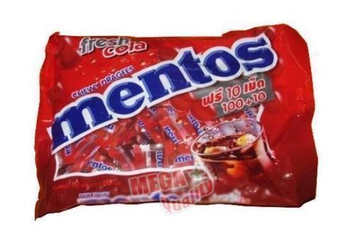 s-l500_10d51181-a550-4bdd-b843-24b26bc2f7a8.jpg Buy 100 Tablets MENTOS CHEWY DRAGEES Sweet Candy Fresh Cola Flavour 253g - Image 1