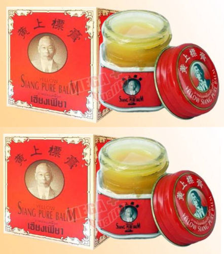 s-l500_128eac3c-b9c4-4dd3-9783-dd1ae358abba.jpg Buy 2 x 12g. SIANG PURE PEPPERMINT MENTHOL BALM RED FORMULA MASSAGE RELIEF PAIN - Image 1