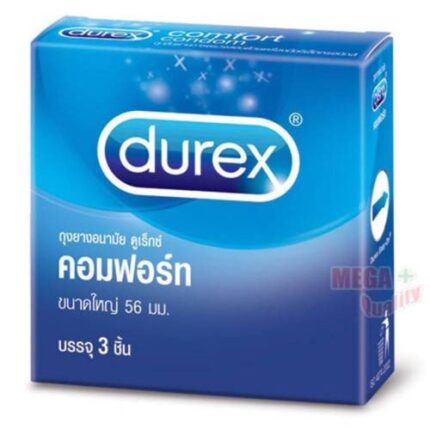 Buy Durex Comfort Extra Safe Smooth Condom Natural Lubricated Latex Large Size 56mm