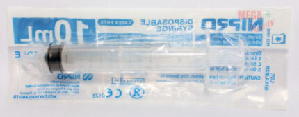 Buy NIPRO DISPOSABLE SYRINGE LATEX FREE HIGH QUALITY WITHOUT NEEDLE 10 ML