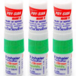 Buy 3 POY SIAN SMELLING MENTAL OIL NASAL MARK IIINHALER DIZZY CAMPHOR OIL EUCALYPTUS
