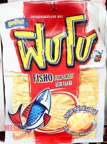 s-l500_abb16936-2aea-4af6-9783-cb1f70279ae2.jpg Buy FISHO FISH SHEET Snacks -GRILLED SPICY SQUID FLAVOUR- High Protein from Fish 30g - Image 1