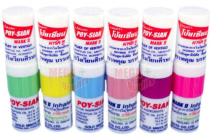 Buy 6 Pcs POY SIAN MARK II INHALER CAMPHOR OIL + EUCALYPTUS