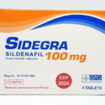 2 BOXES OF SIDEGRA 100 mg. Sildenafil 4 tablets