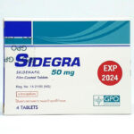 20 BOXES OF SIDEGRA 50 mg. Sildenafil 4 tablets